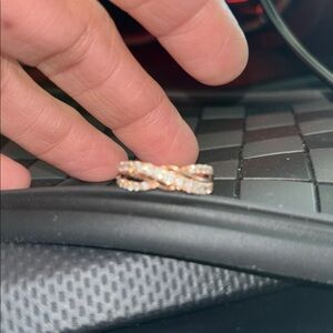 Elegant Rose gold 14k Leo diamond Women's Ring 6